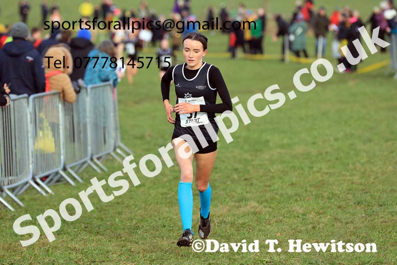 Womens Under-17s 2024 Northern Cross Country Champs., Sedgefield. Photo: David T. Hewitson/Sports for All Pics